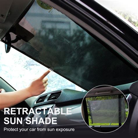 Car Sunshade Retractable Windshield Car Window Shade Car Front Sun ...