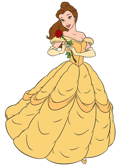 Belle Holding Her Beautiful Red Rose Disney Drawings Disney Drawings