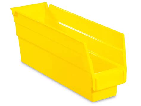 Plastic Shelf Bins 2 3 4 X 12 X 4 Yellow S 15641y Uline