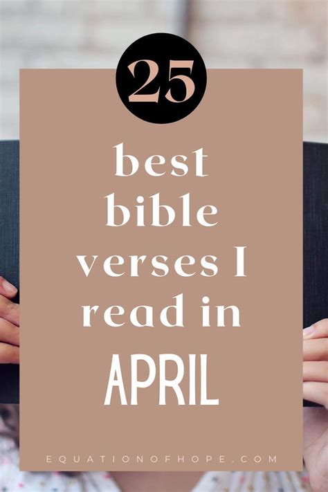 25 Best Bible Verses I Read In April Best Bible Verses Verses Bible