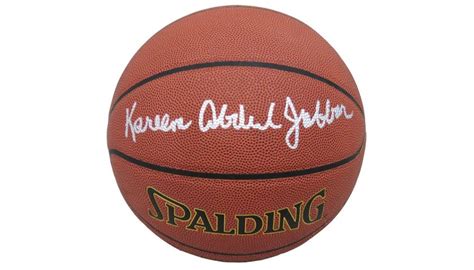 Kareem Abdul-Jabbar Signed NBA Basketball - CharityStars