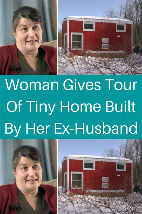 The Woman Gives Tour Of Tiny Home Built By Her Ex Husband In Winter Time