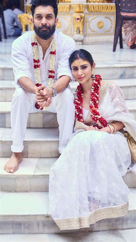 Mouni Roy Clicked At Juhu ISKCON For First Wedding Anniversary Celebrations