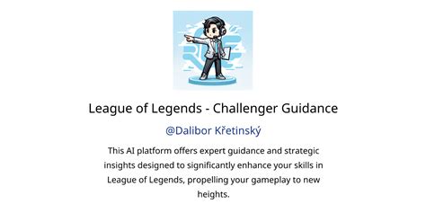 League Of Legends Challenger Guidance GPTs Features And Functions