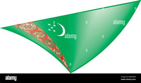 Turkmenistan Flag Vector Illustration Stock Vector Image And Art Alamy