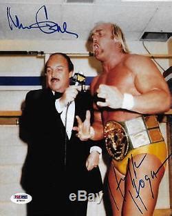 Hulk Hogan & Mean Gene Okerlund Signed Wwe 8x10 Photo Psa/dna Coa Auto ...