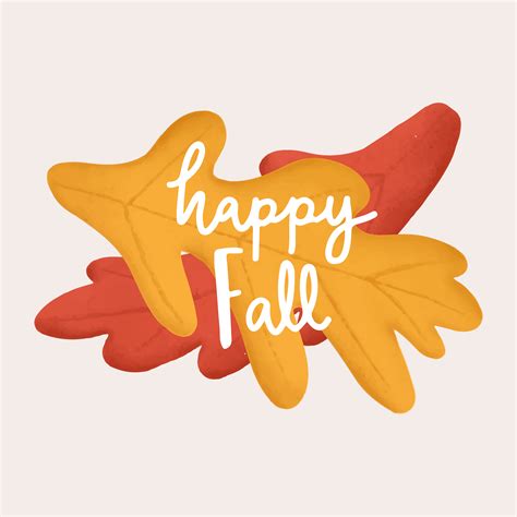 Hello Happy Fall Autumn Illustration Download Free Vectors Clipart