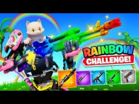 The Rainbow Loot Only Challenge Fortnite Challenge YouTube