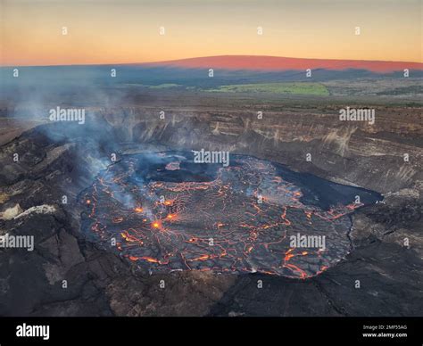 Kilauea Hawaï États Unis 6th janvier 2023 Le volcan Kilauea d Hawaï