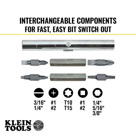 Multi Bit Screwdriver Nut Driver In Ph Sl Sq Torx Bits