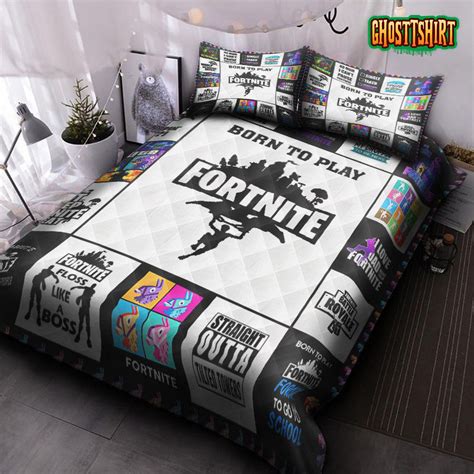 Fortnite Poster Quilt Bedding Set