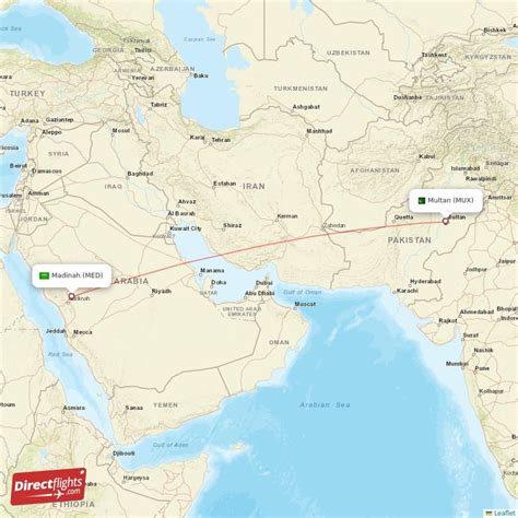 Direct Flights From Multan To Madinah MUX To MED Non Stop