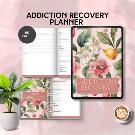 Addiction Recovery Planner Relapse Prevention Plan Addiction Worksheets Printable Days Sober