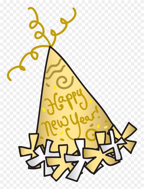 Download Party Hat Happy New Year Clipart Years Eve Transparent - New Years Hat Clipart - Png ...