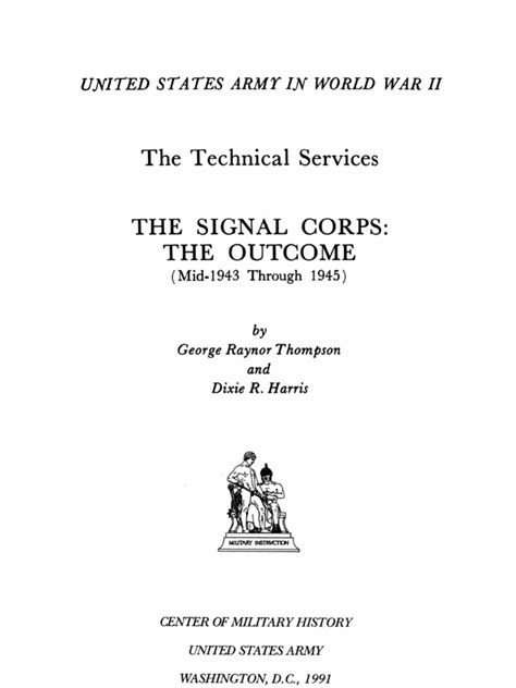 Signal Corps The Outcome | PDF | Signal Corps (United States Army ...