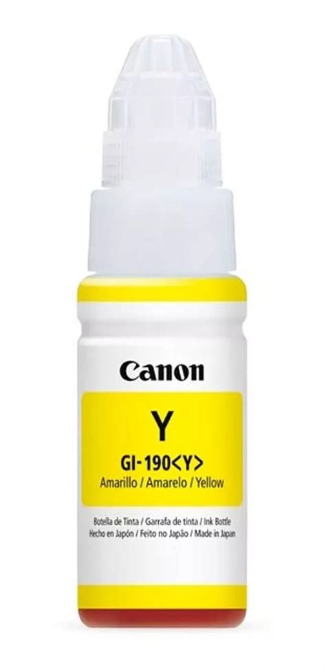 Ripley TINTA CANON GI 190 YELLOW 70 ML ORIGINAL FACTURA BOLETA