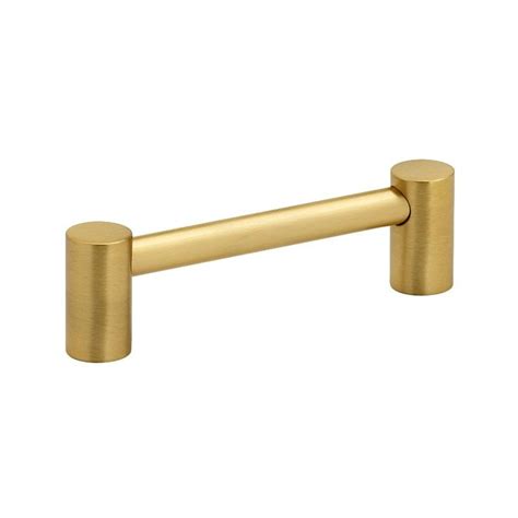 Solid Brass 3 Centers Pull In Satin Brass A715 3 Sb From Alno Creations Cabinet Hardware