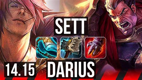 Sett Vs Darius Top Rank Sett Dominating Eune