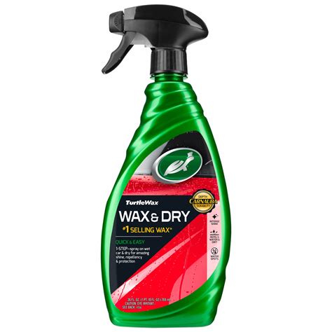 TURTLE WAX Car Wax-Dry Spray, 26oz., Bottle - 794KY3|T9 - Grainger