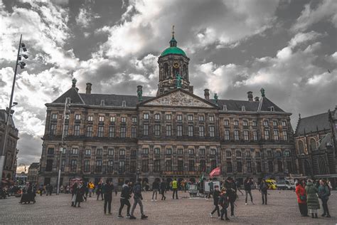 Palace of Dutch royal family in Amsterdam - Stock Photo - Velantrix