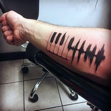 Piano Tattoos For Men Music Instrument Ink Design Ideas