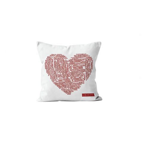 Housse De Coussin 40x40 Cm COEUR Par Soleil D Ocre