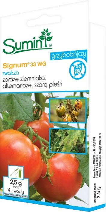 SUMIN SIGNUM 33 WG środek grzybobójczy na ZARAZĘ ZIEMNIAKA SZARĄ PLEŚŃ