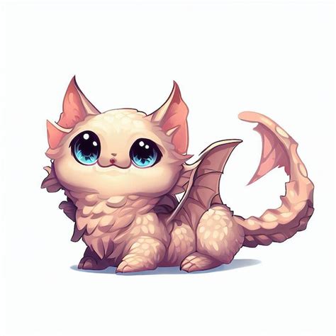 Premium Ai Image 3d Cat Dragon Illustration