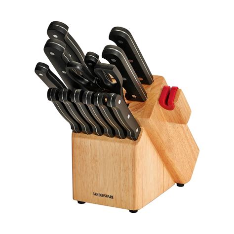 Farberware Knife Block Set With Sharpener And How To Use Citizenside