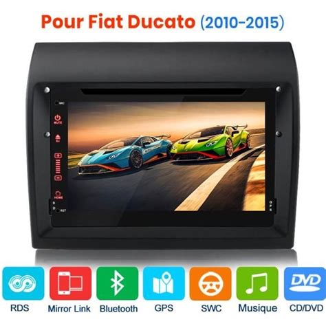 AWESAFE Autoradio Pour Fiat Ducato 2010 2015 Android 10 Double Din 7