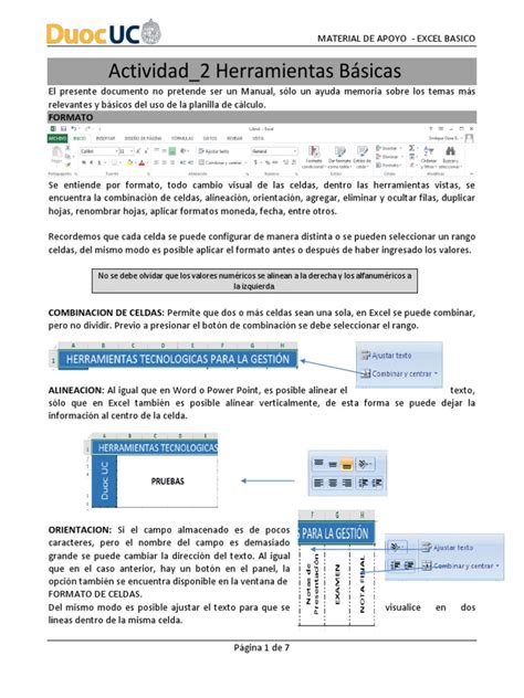 Act2 Herramientas Basicas De Excel Pdf Microsoft Excel Hoja De Cálculo