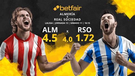 UD Almería vs Real Sociedad de Fútbol horario TV estadísticas