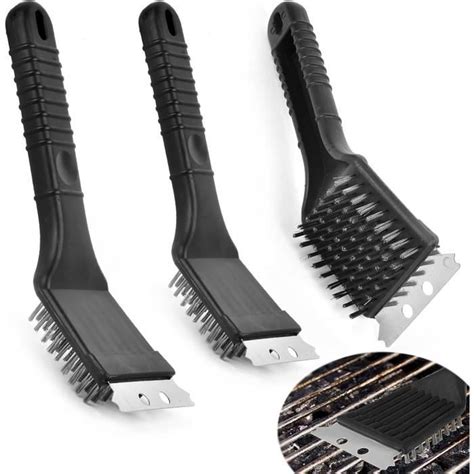 3 Pièces 3 En 1 Brosse De Nettoyage Barbecue Brosse Pour Gril 3 In 1