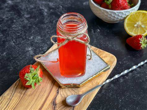 Quick And Easy Homemade Strawberry Simple Syrup Recipe