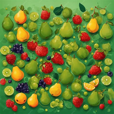 Premium AI Image | Fruit backdrops are visually appealing and vibrant ...