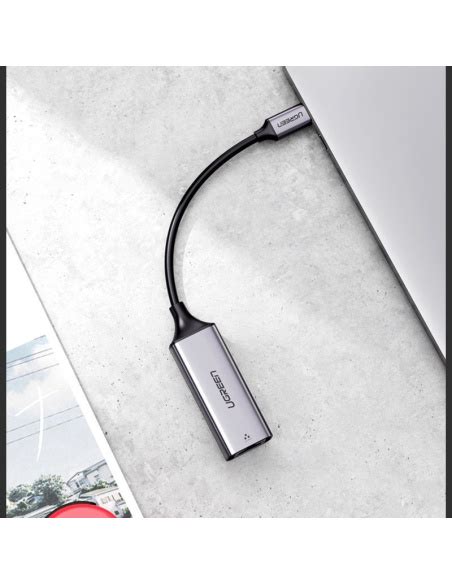 Ugreen Zewn Trzna Karta Sieciowa Usb C Ethernet Rj Gbps Szary