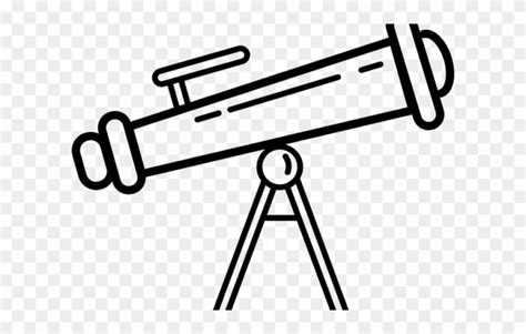 Microscope Clipart Scientific Observation Science Telescope Drawing