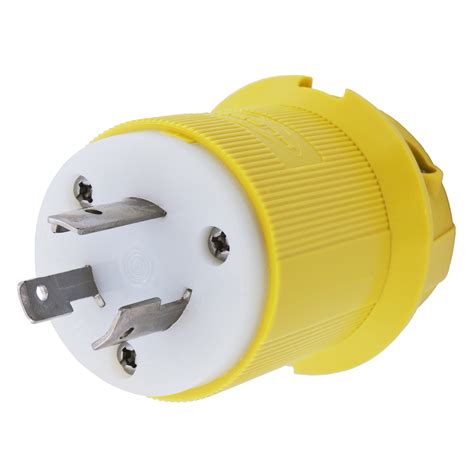 Hubbell HBL23CM11 20 125 Volt 2 Pole 3 Wire NEMA L5 20P Yellow