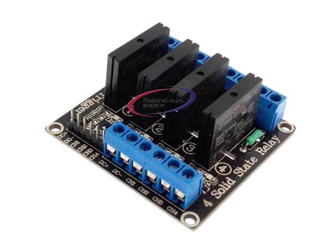 M Dulo De Rel De 4 Canales 5V CC Estado S Lido Bajo Nivel SSR AVR