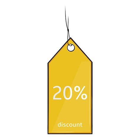 Premium Vector Vector Single Cartoon Discount Tag
