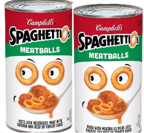 Campbells Spaghettios With Meatballs 222oz Pack Of 2