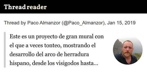 Thread By Paco Almanzor Este Es Un Proyecto De Gran Mural Con El Que