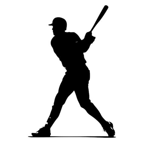 Premium Vector Baseball Player Silhouette Vector Design