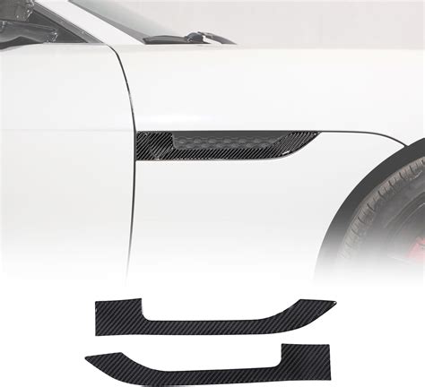 Amazon Daeiclru Real Carbon Fiber Side Fender Air Vent Trim