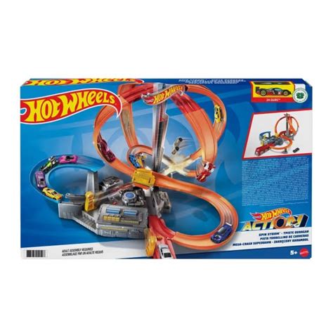 Hot Wheels Race tor wyścigowy Zakręcony karambol zestaw CDL45 Hot Wheels Sklep EMPIK