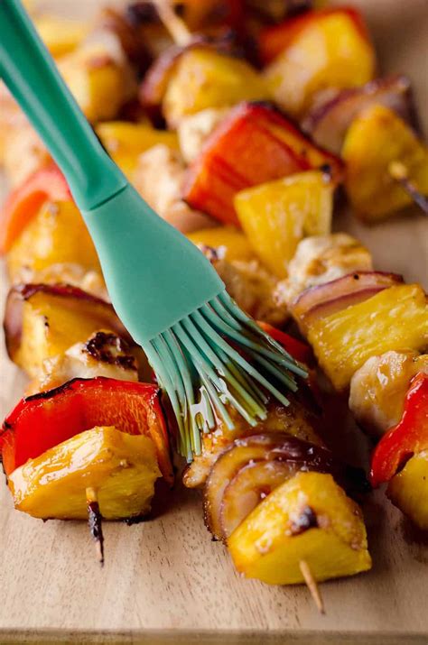 Teriyaki Chicken Kabobs Healthy Dinner Idea