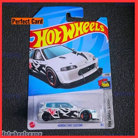 Hot Wheel Honda Civic Custom 2023 Eg White Model Collections Series Jdm Honda Civic Eg Custom