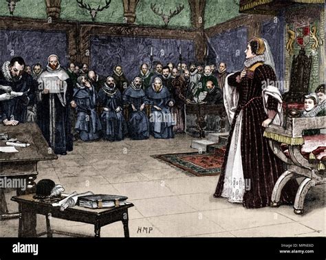 Trial of Mary Queen of Scots in Fotheringhay Castle, 1586 (1905 ...