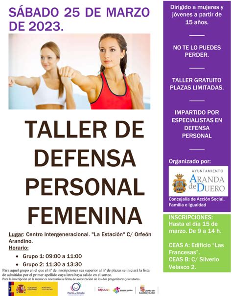 Taller De Defensa Personal Femenina Ayuntamiento De Aranda De Duero