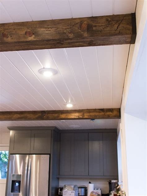 How To Simple Diy Faux Wood Beams Jenna Sue Design